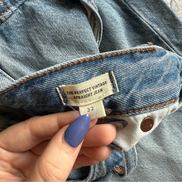 Madewell - The Perfect Vintage Straight Jean Applefield Wash: Side-Slit Edition - Picture 7 of 14